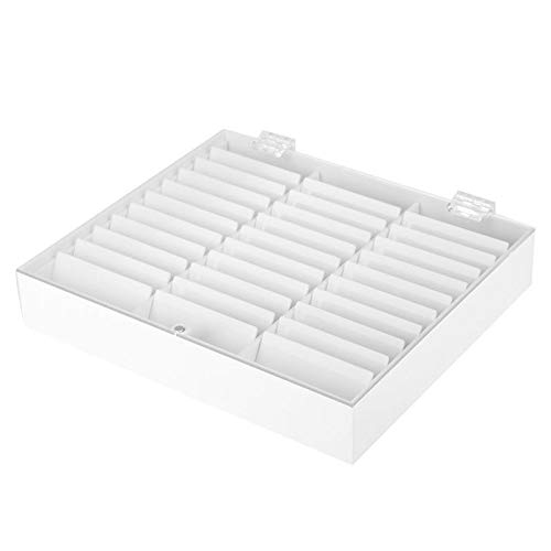 33 Grids Clear Plastic Storage Box for Nail Art, Manicure Tools, Jewelry, Rhinestones & Gems - Perfect for Salon, Home Organization & DIY Crafts