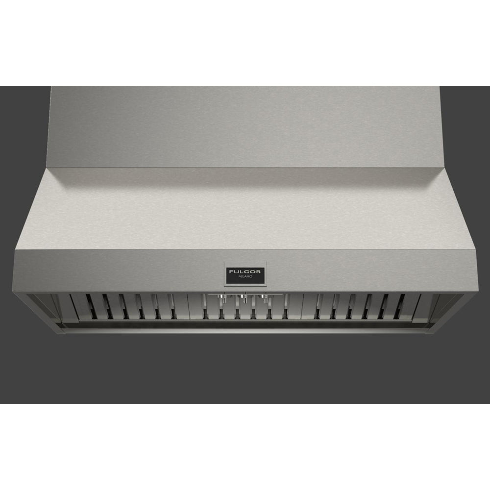 Fulgor Milano 48 Inch 1000 CFM Professional Stainless Steel Under Cabinet Range Hood with Knob Control - Model F6PH48DS1 | Perfect for Modern Kitchens, Restaurants & Heavy Cooking