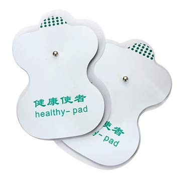 Reusable 4-Pair TENS Unit Electrode Pads - Soft & Adhesive for Pain Relief, Muscle Stimulation, and Digital Acupuncture Therapy - Perfect for Home, Gym, and Physical Therapy Use