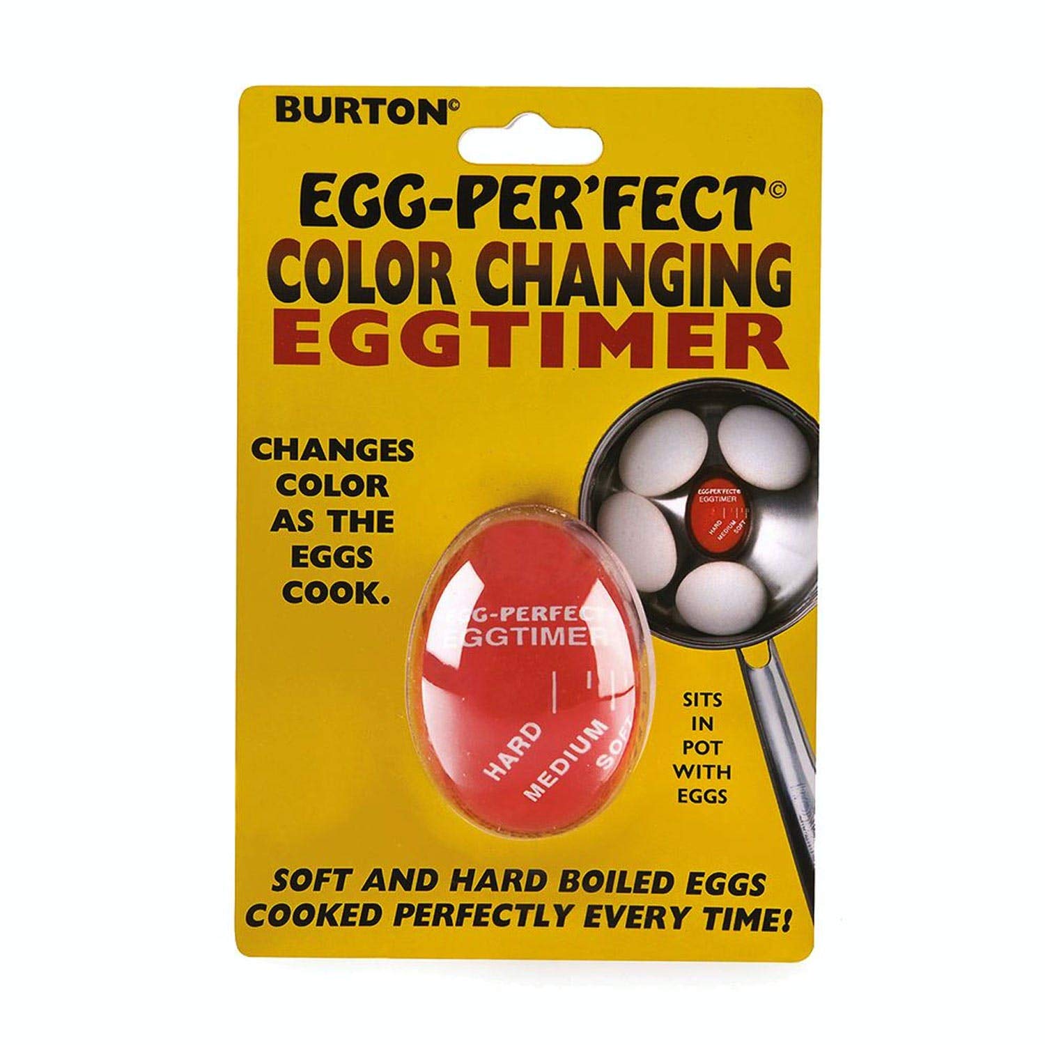 HAROLD IMPORT Color Changing Egg Timer - 1 Piece - Perfect for Boiling Eggs, Cooking, and Kitchen Use