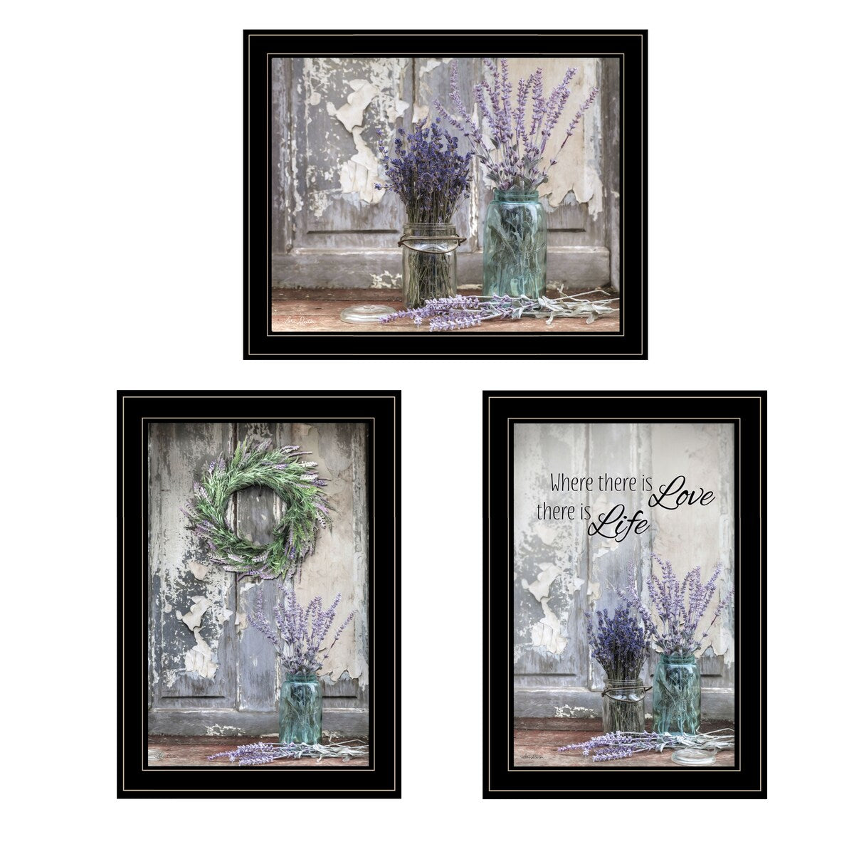 Abundance Beauty 2-Piece Vignette Wall Art Set by Lori Deiter - Elegant Black Picture Frames for Home & Office Decor | Perfect for Living Room, Bedroom or Gallery Wall Display
