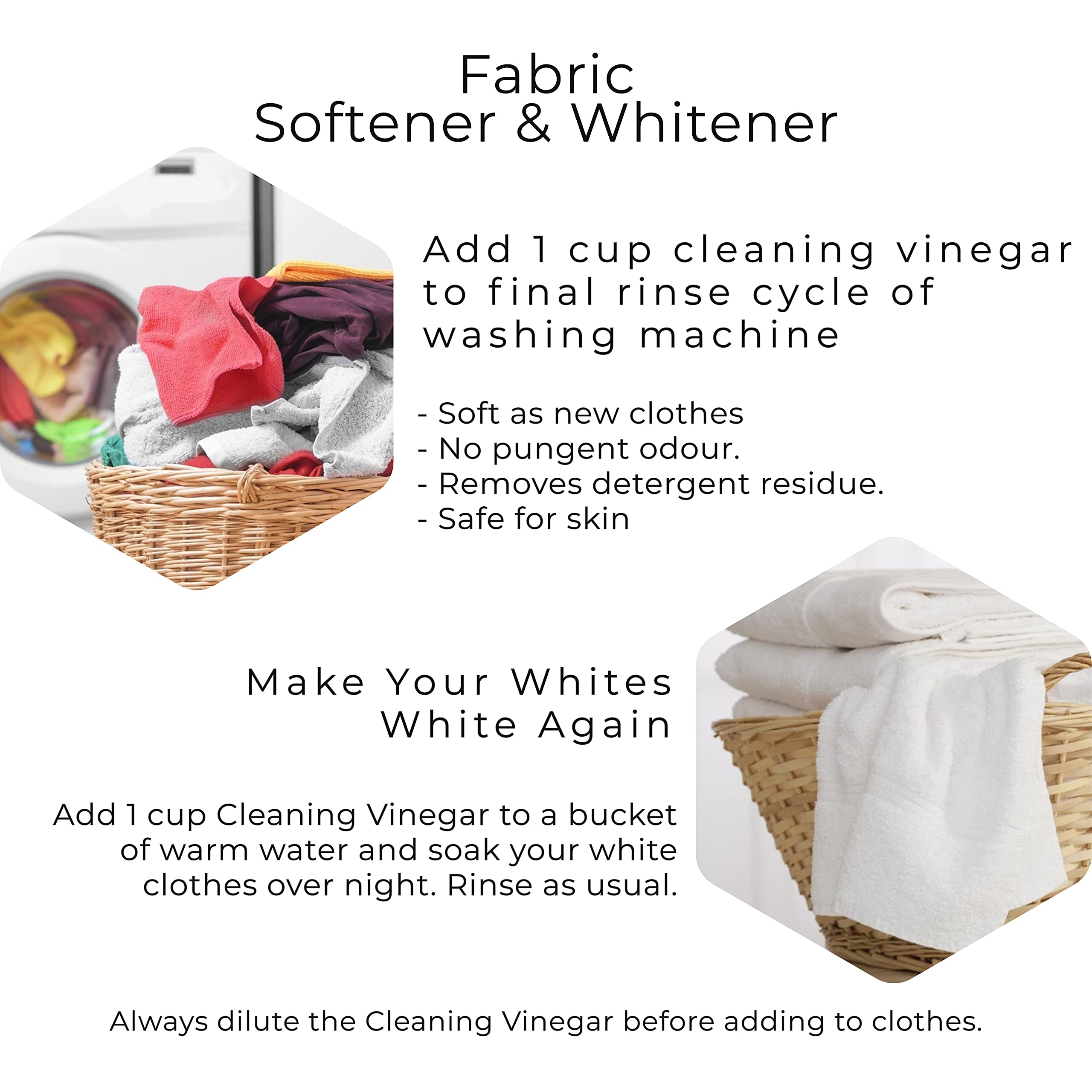 TIDY FOX 8% Concentrated Vinegar for Cleaning - 1 Liter | All-Purpose Natural Cleaner for Kitchen, Bathroom, Floors & Windows