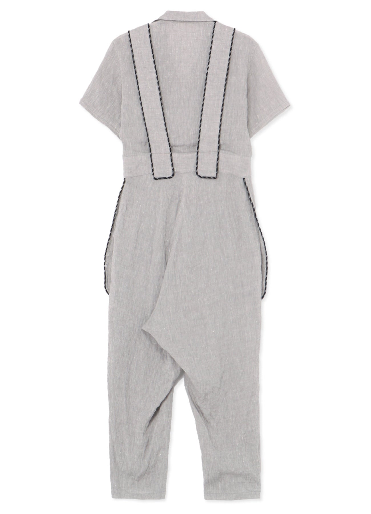 Breathable Linen Rayon Jumpsuit with Multiple Pockets - Comfortable Summer Romper for Women, Casual Outfit for Beach, Travel & Everyday Wear