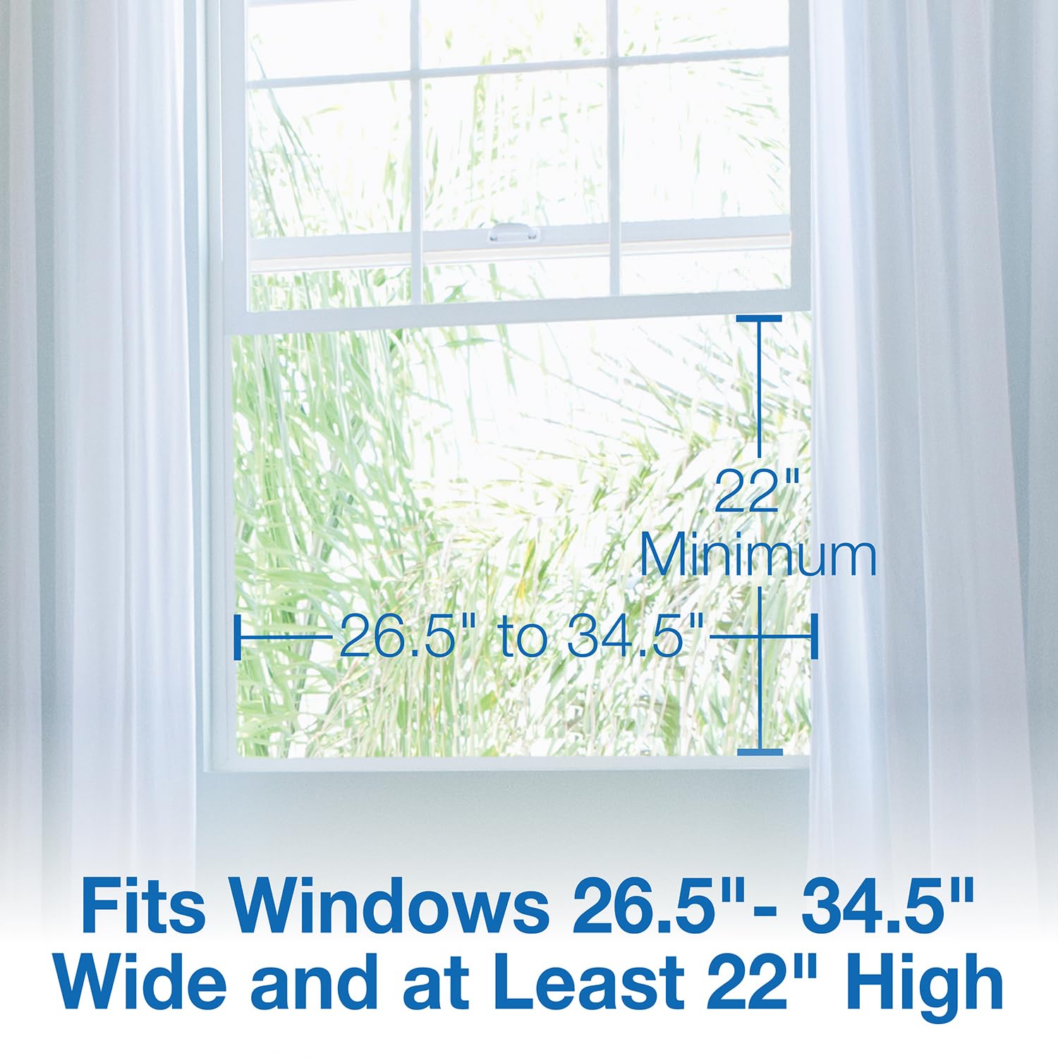 Air King 9155 16-Inch White Window Fan - Powerful Ventilation for Home & Office - Perfect for Cooling, Air Circulation & Energy Savings