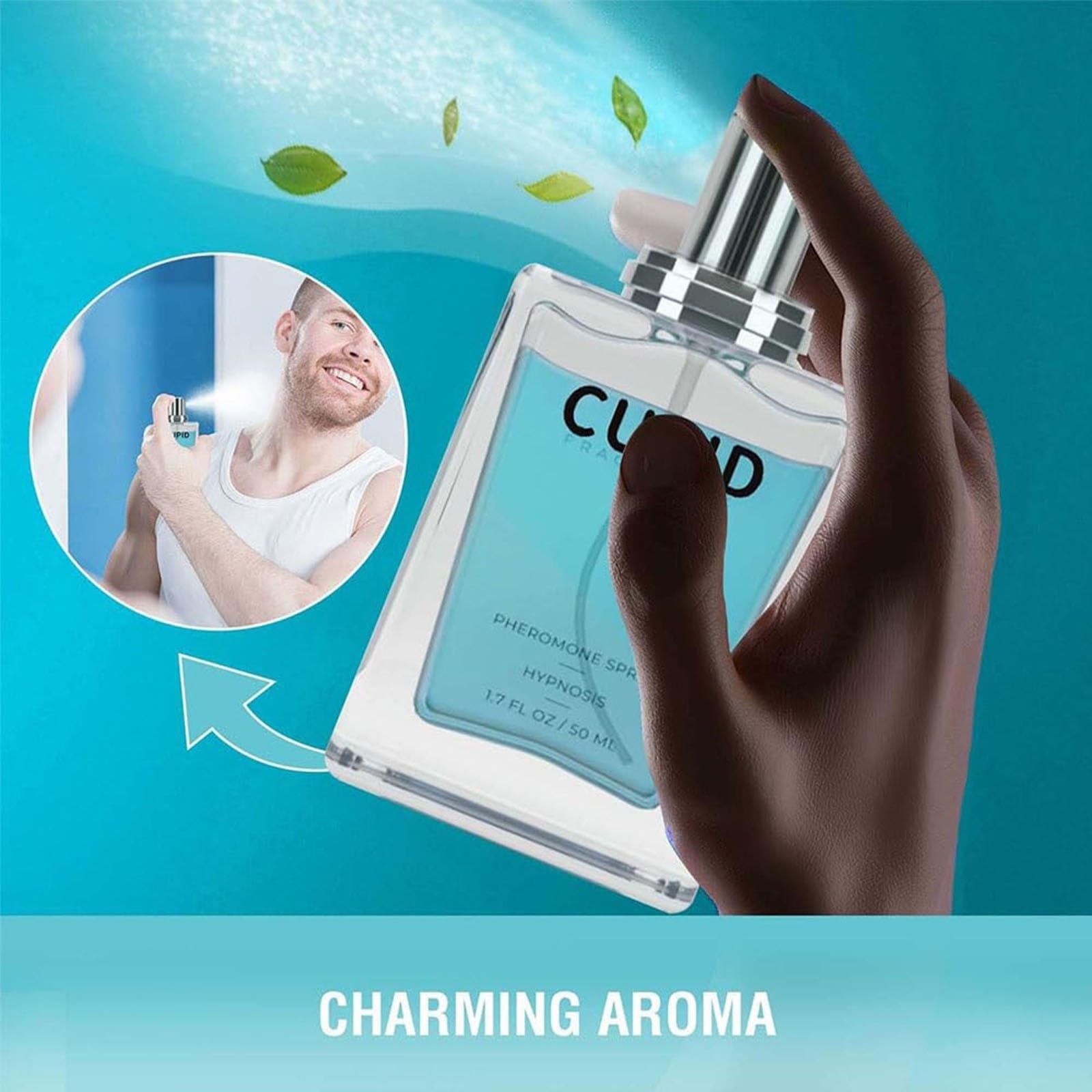 Best Cupid Cologne for Men - Hypnosis & Pheromone Perfume Fragrance (1.7 oz) - Attract Women, Date Night, Special Occasions, Romantic Gifts for Him