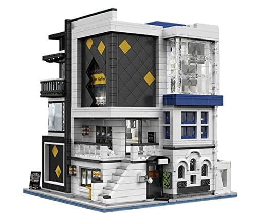 General Jim's Modern Architectural 3-Story Art Gallery Building Blocks Set - Creative Toy Bricks for Adults & Kids | DIY Model Kit for Home Decor, Gift & Educational Play