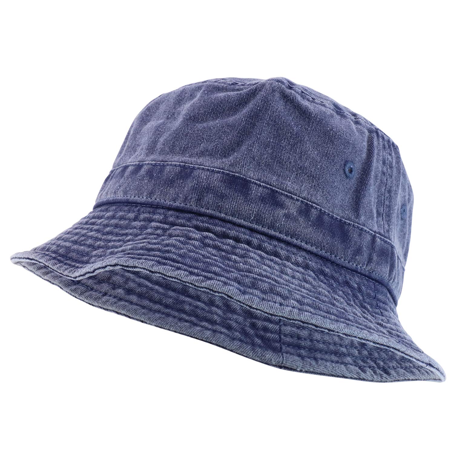 Trendy 100% Cotton Pigment Dyed Washed Bucket Hat for Men & Women - Sun Protection Outdoor Beach Summer Fashion Accessory
