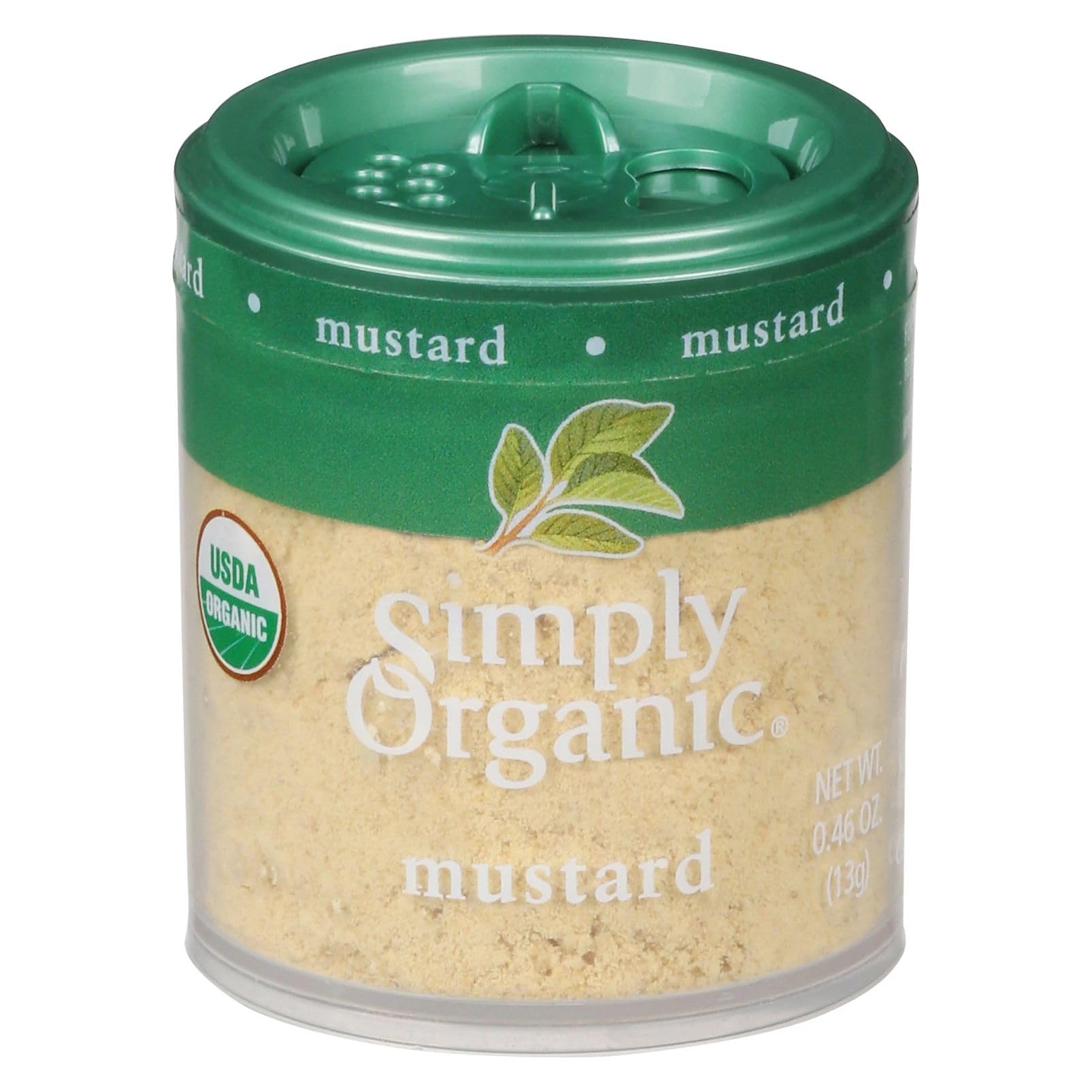 Organic Ground Mustard Seed | USDA Certified | 0.46 oz (13g) | Sinapis Alba | Perfect for Cooking, Baking & Salad Dressings