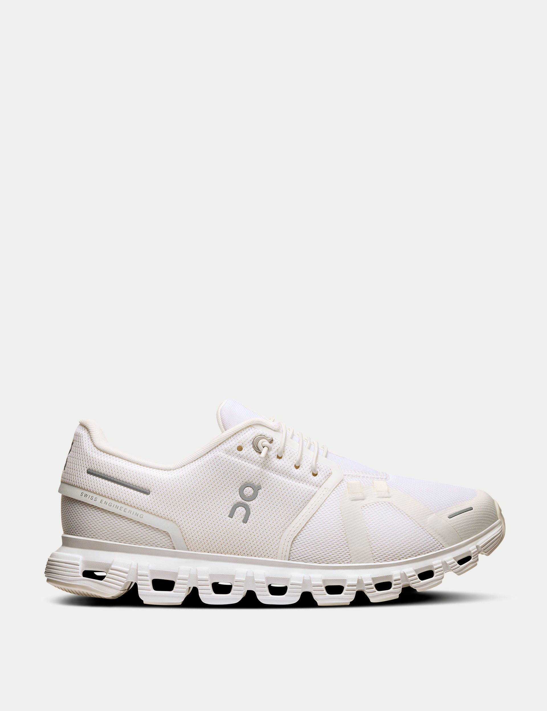 Women's On Running Cloud 6 White Sneakers - 3WF10061200 - Lightweight Running Shoes for Women | Perfect for Jogging, Gym Workouts & Everyday Comfort