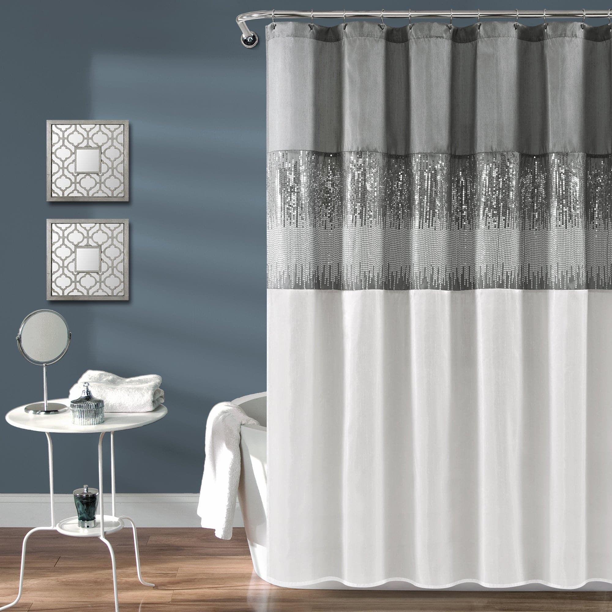 Starry Night Sky Shower Curtain - Waterproof Bathroom Decor with Galaxy Design - Perfect for Space Themed Bathrooms & Kids' Rooms