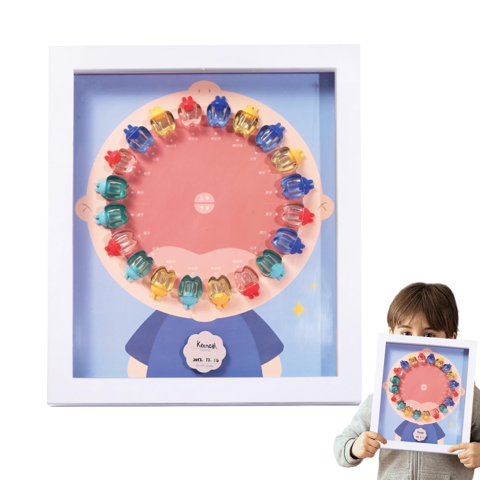 Toddler Tooth Box - Clear Crystal Tooth Holder Display Case for Lost Baby Teeth | Keepsake Memory Box for First Lost Tooth | Perfect for Tooth Fairy Gifts & Childhood Souvenirs