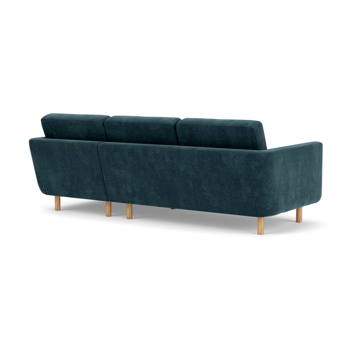 Conrad Fabric Right Chaise Sofa - Modern Sectional Couch for Living Room, Lounge & Home Theater - Comfortable Upholstered Furniture with Chaise Lounge