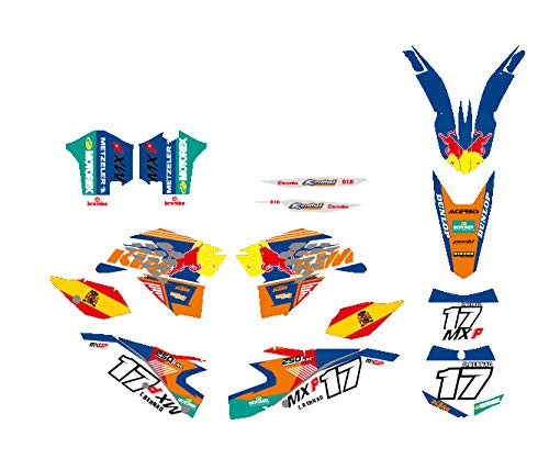 Custom Dirt Bike Decals & Motocross Stickers for KTM 125 200 250 300 350 450 500 EXC (2008-2011 Models) - High-Quality Motorcycle Graphics for Off-Road Racing & Trail Riding