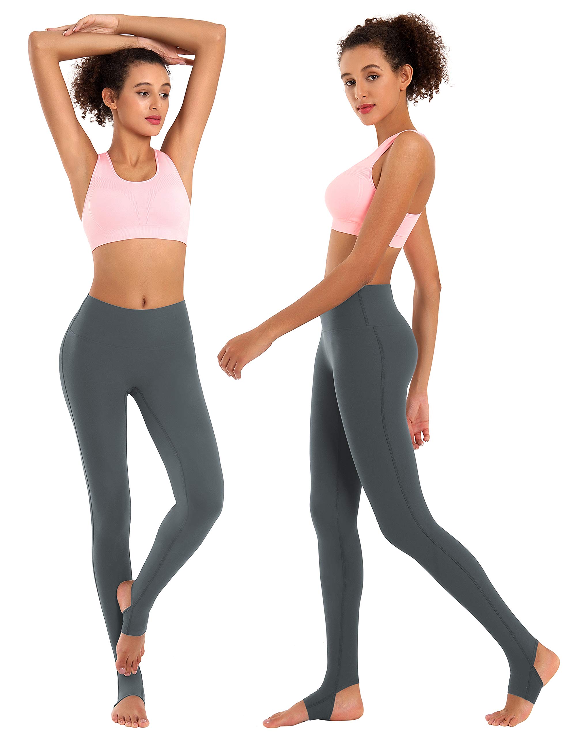 BUBBLELIME Women's High Waist Yoga Pants - 4 Styles for Petite & Tall - Soft Tummy Control Over-The-Heel Workout Leggings - Perfect for Yoga, Gym & Lounge Wear