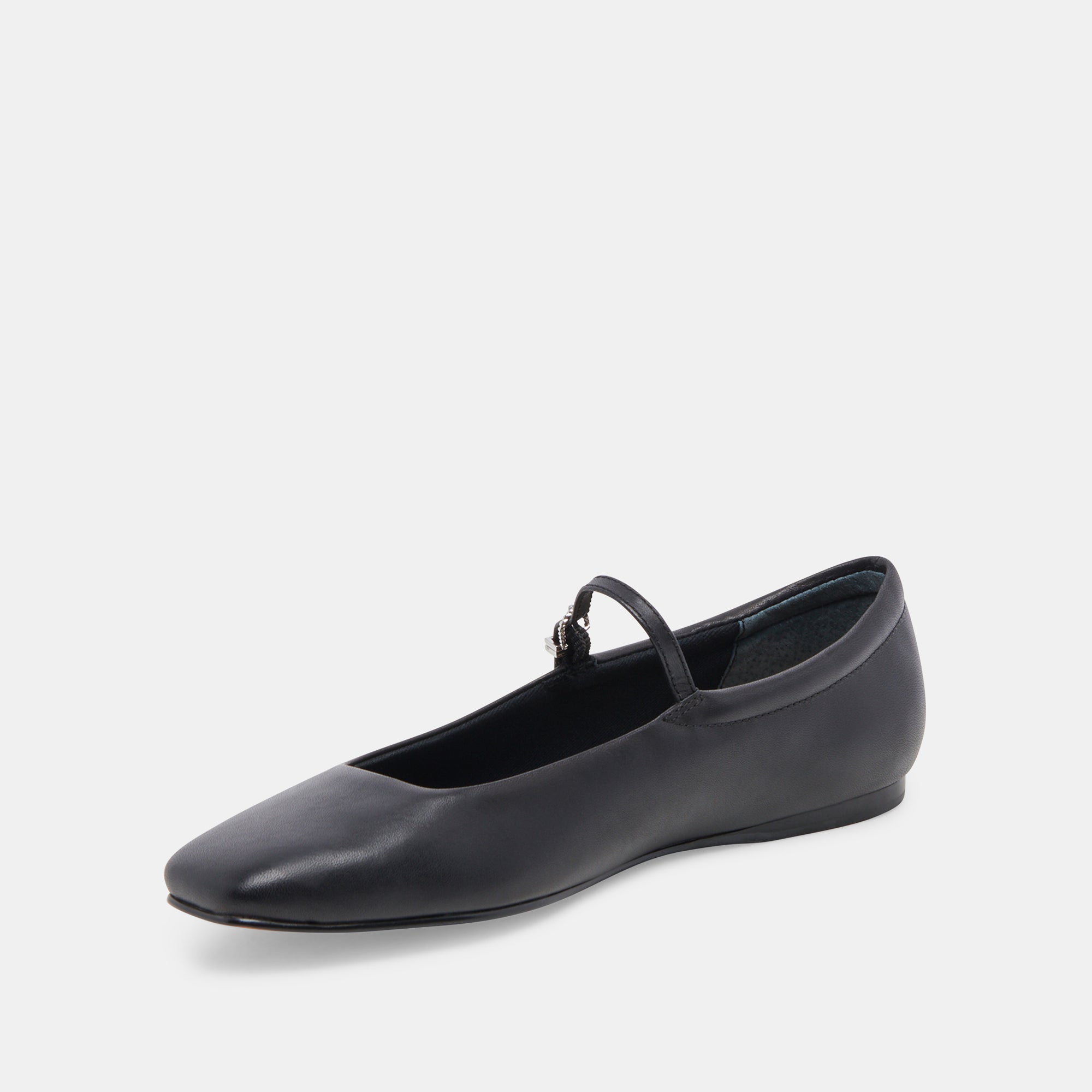 REYES Black Leather Ballet Flats for Women - Comfortable & Stylish Shoes for Work, Office, and Casual Wear