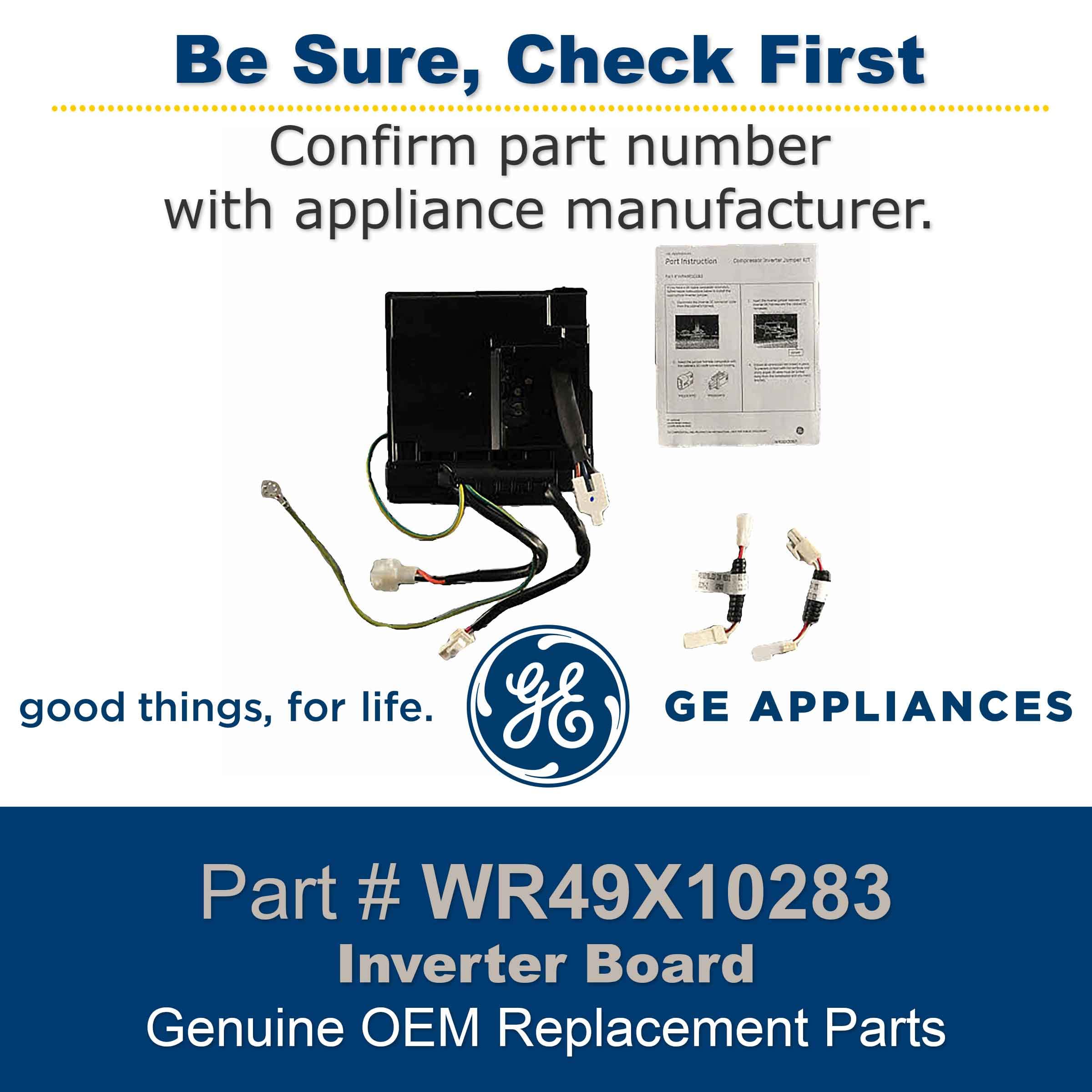 GE WR49X10283 Refrigerator Inverter Board Replacement Part - Compatible with Select GE Refrigerator Models - Perfect for DIY Repairs & Home Appliance Maintenance