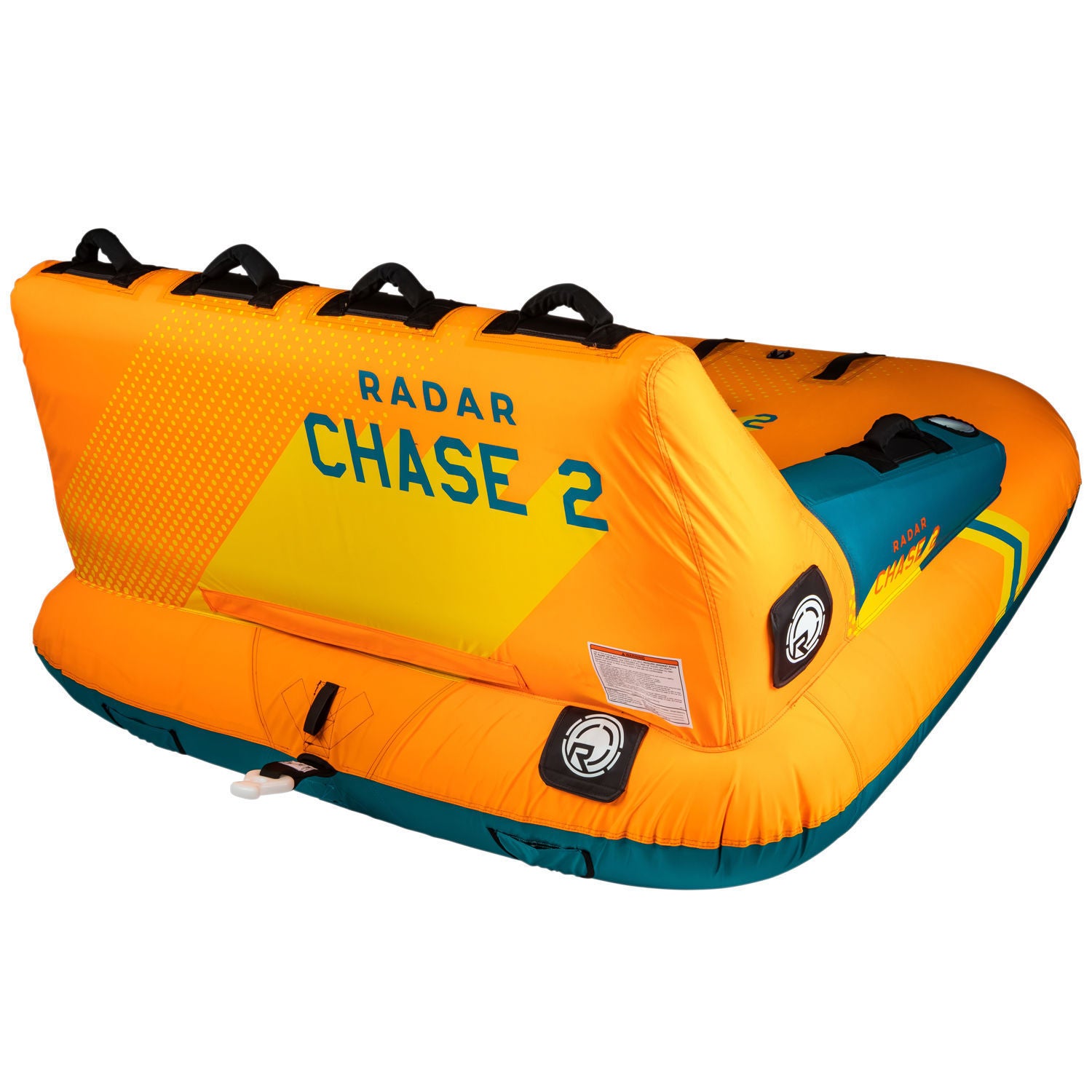 Radar Chase 2 Rider Towable Tube - High-Speed Inflatable Water Tube for Lake & Ocean Fun - Perfect for Family & Friends Water Sports Adventure