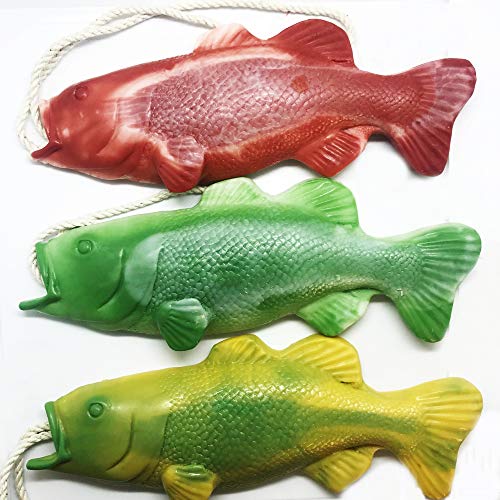 4-Pack Bass Soap on a Rope - Handmade Natural Soap Gift Set for Men & Women - Perfect for Father's Day, Birthday & Holiday Gifts - Ideal for Bathroom, Gym & Travel Use