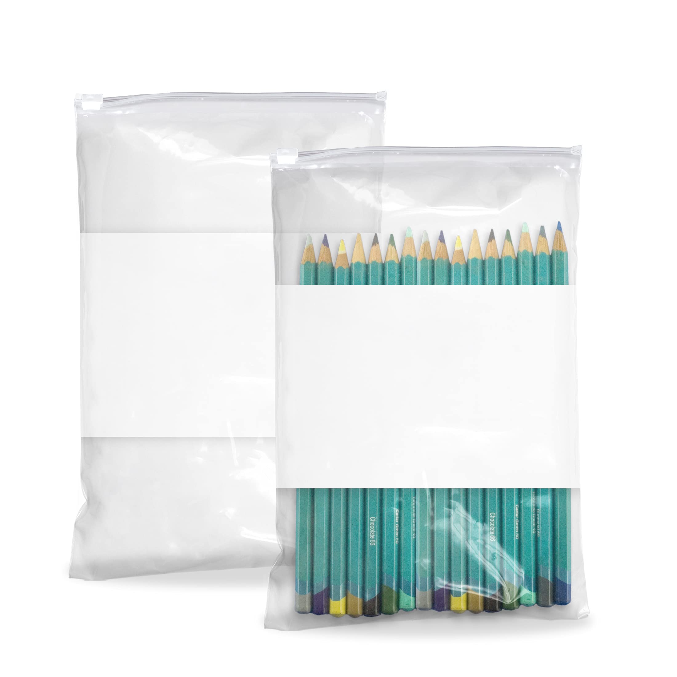 APQ 250 Pack of 6x9 Inch Slide Zipper Bags - 3 Mil Thick Polyethylene Resealable Plastic Bags for Pills, Food Storage & Organization | Perfect for Pharmacy, Jewelry, Crafts & Office Supplies