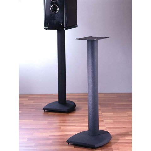 DF36 36-Inch Heavy Duty Iron Center Channel Speaker Stand - Black | Sturdy & Adjustable for Home Theater, Studio, and Surround Sound Systems