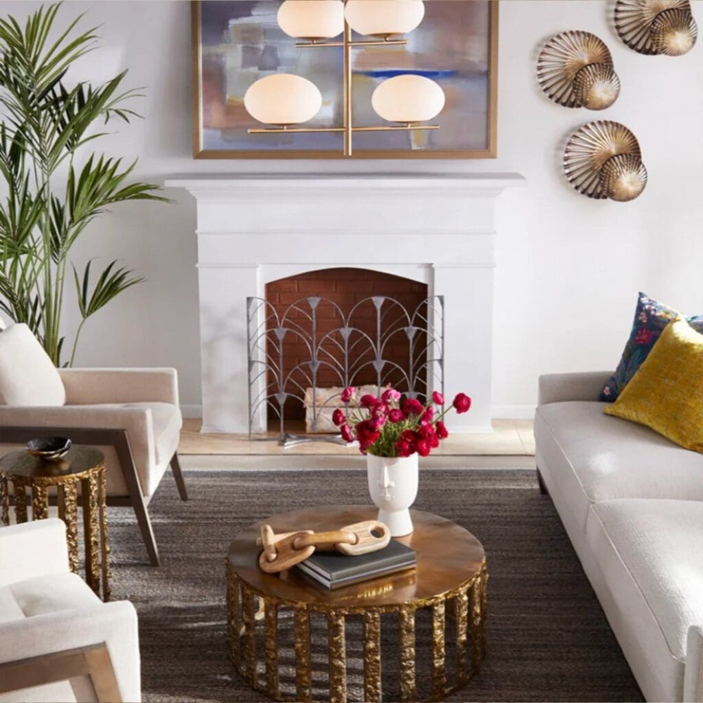 Cyan Design 11142 Lucila Large Gold Coffee Table - Elegant Living Room Centerpiece for Modern Home Decor