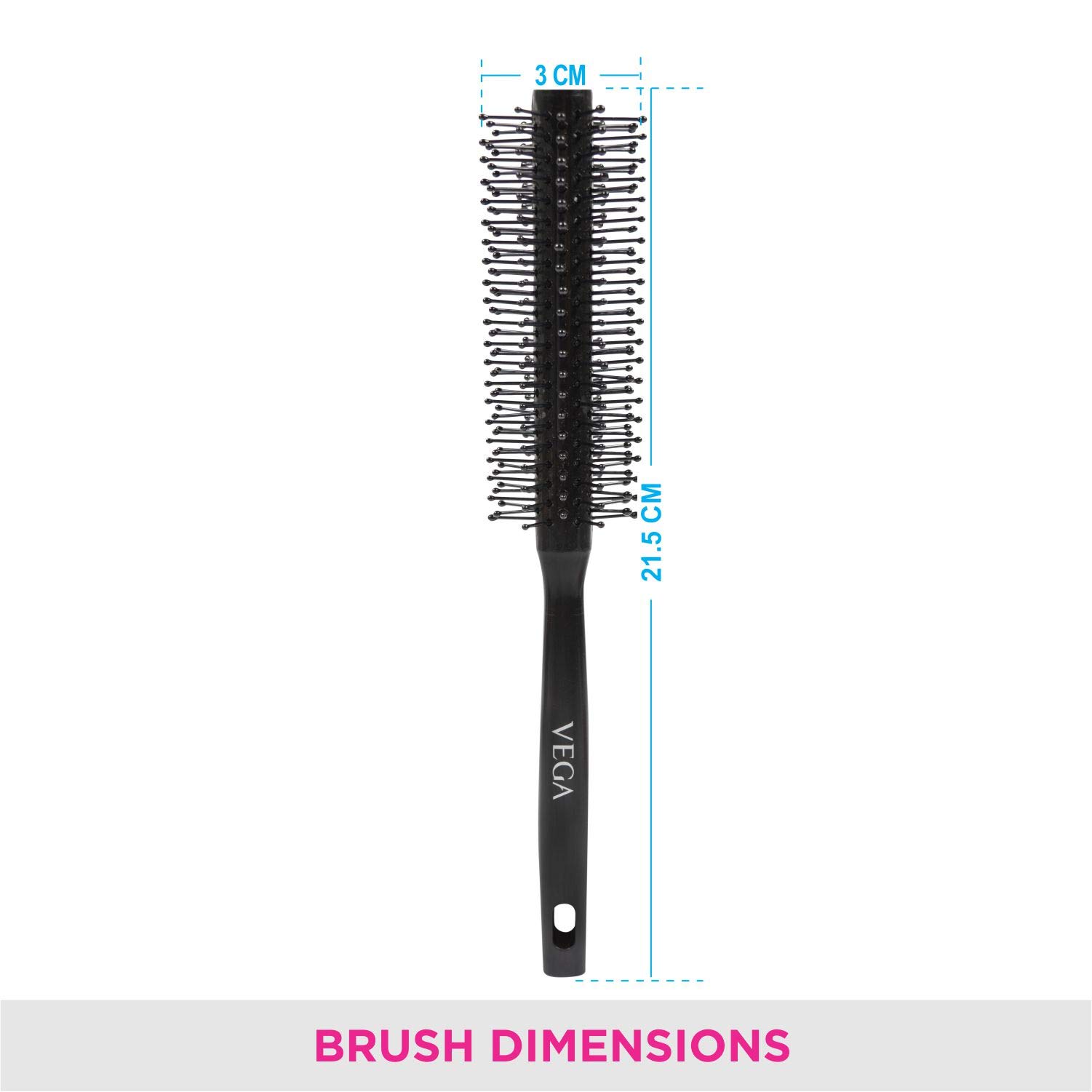 VEGA Pumice Stone & Nail Brush with Handle for Men and Women - Exfoliating Foot Scrubber & Callus Remover - Perfect for Pedicure, Manicure, and At-Home Foot Care (Color May Vary)