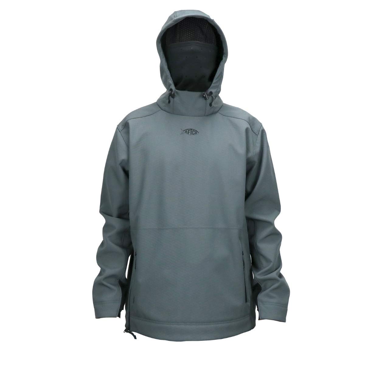 AFTCO Men's Performance Fishing Pullover Hoodie - Lightweight, Quick-Dry & UPF 50+ Sun Protection for Outdoor Activities, Fishing, Hiking & Camping