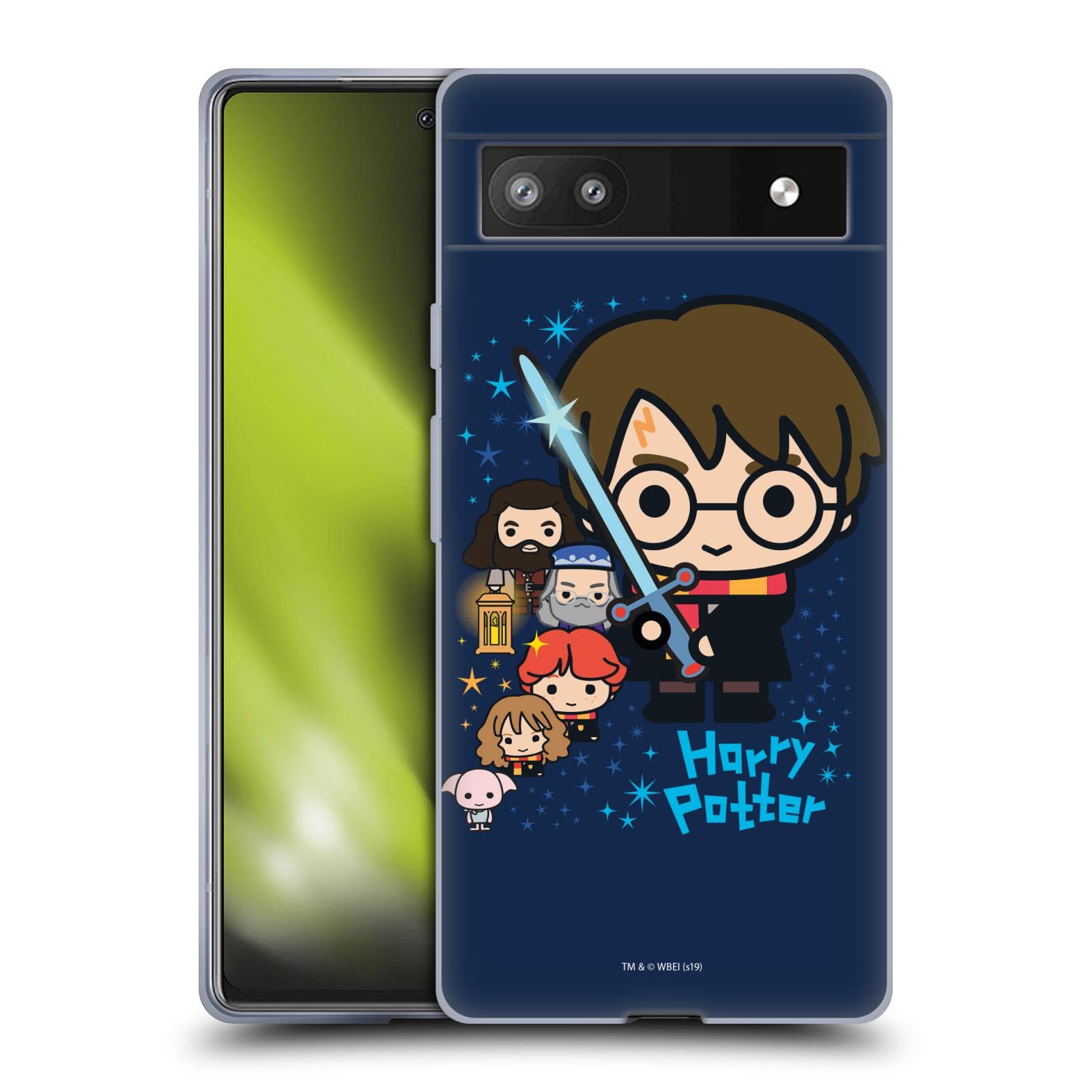 Harry Potter Deathly Hallows Case for Google Pixel 6a - Soft Gel Cover for Wizards