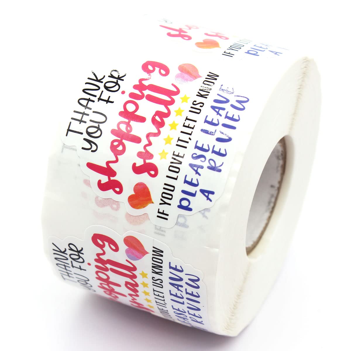Handmade Thank You Stickers - 500 Labels Roll for Small Business | Gift Packaging & Retail