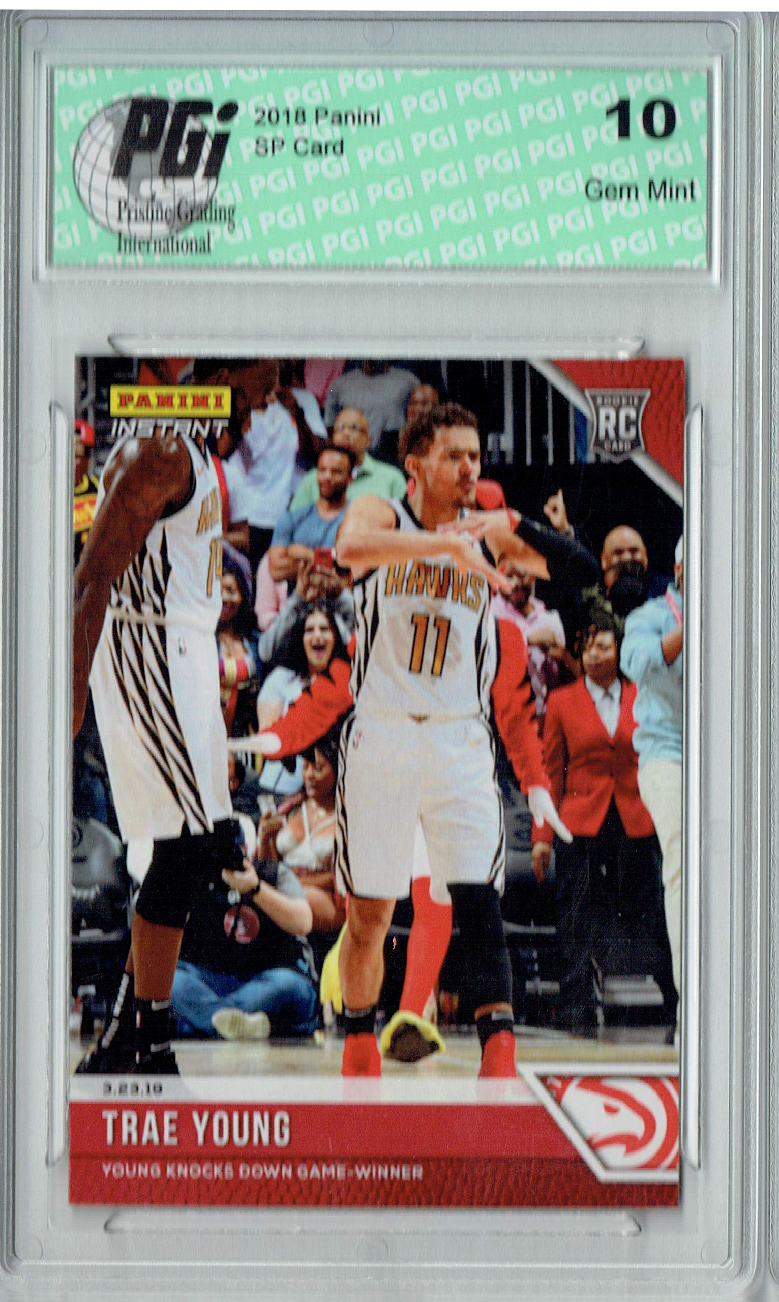 2018 Panini Instant Trae Young #123 Rookie Card PGI 10 - Limited Edition of 86 - Perfect for NBA Collectors & Atlanta Hawks Fans