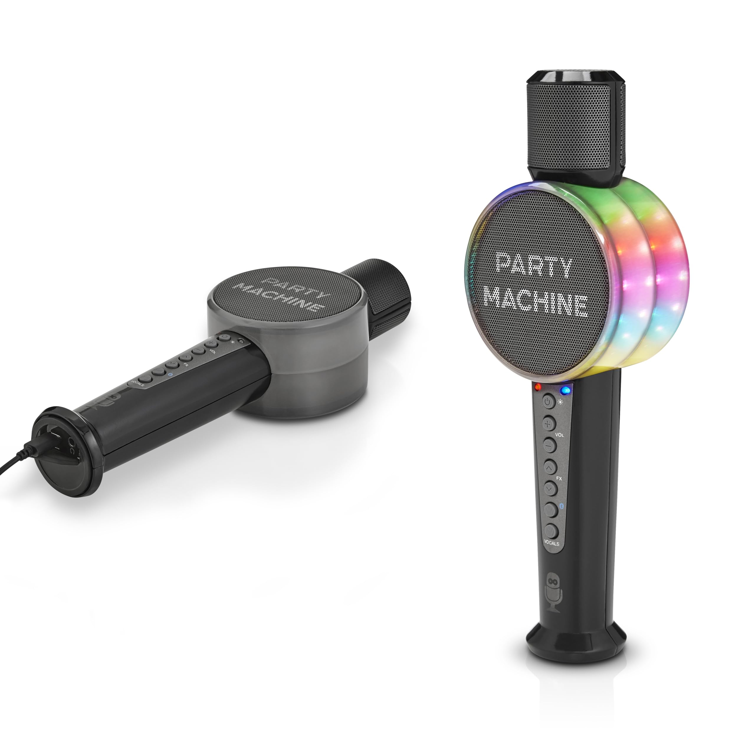 Singing Machine SMM548C Karaoke System with Bluetooth, Dual Wireless Microphones, Voice Effects & LED Party Lights - Perfect for Home Parties, Family Gatherings & Entertainment