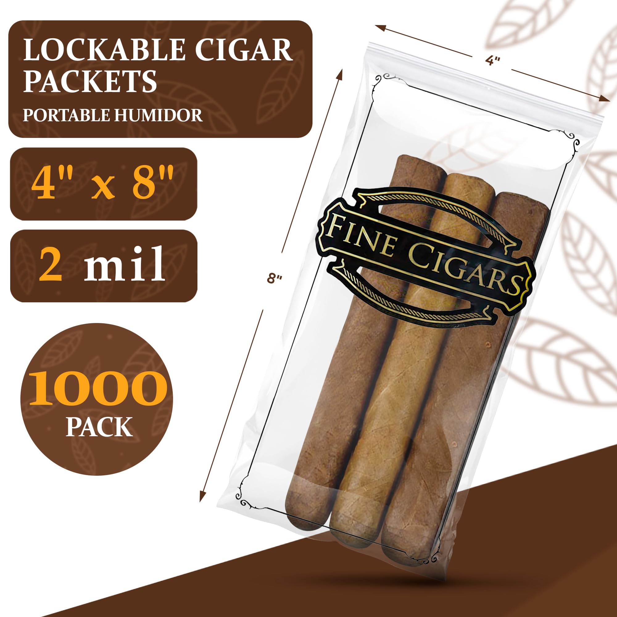 Premium Clear Printed Cigar Bags 4
