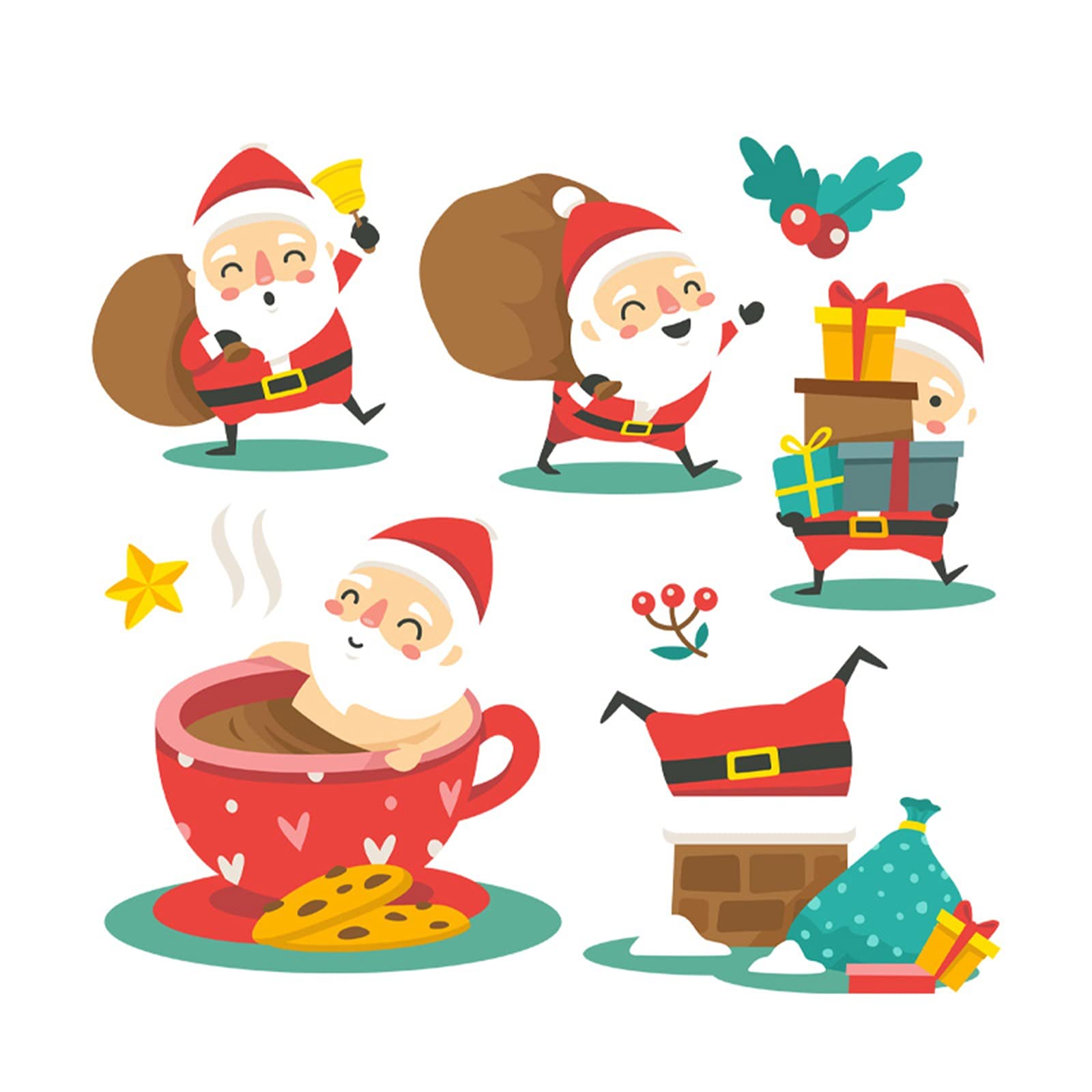 Christmas Kitchen Wall Decals - Removable Letter Stickers for Home Decor, DIY Mural Art, Personalized Holiday Decorations | Perfect for Bedroom, Living Room & Kitchen Wall Styling