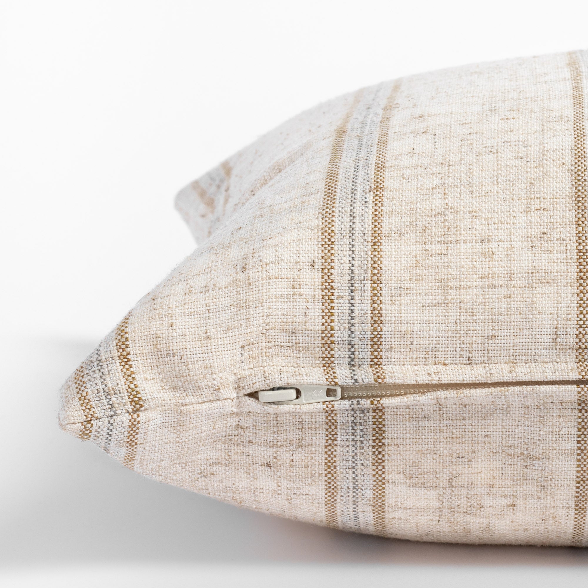 Yarmouth Stripe 14x20 Lumbar Pillow in Sandstone - Perfect for Sofa, Bed & Home Decor