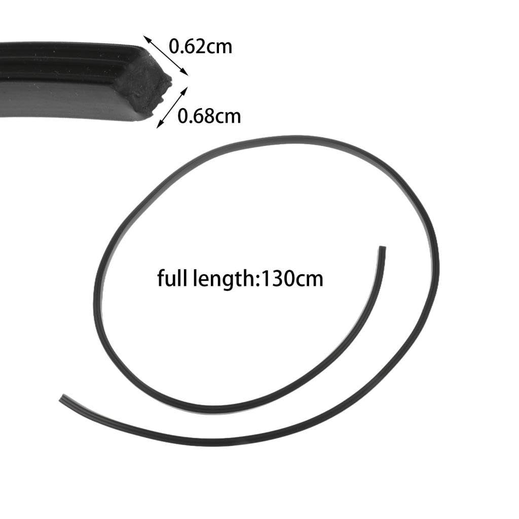 6Pcs Rubber Edge Strips for Pool Table - 130cm Black Rail Cushions, Billiards Accessories, Perfect for Snooker, Leisure Sports & Home Game Room Protection