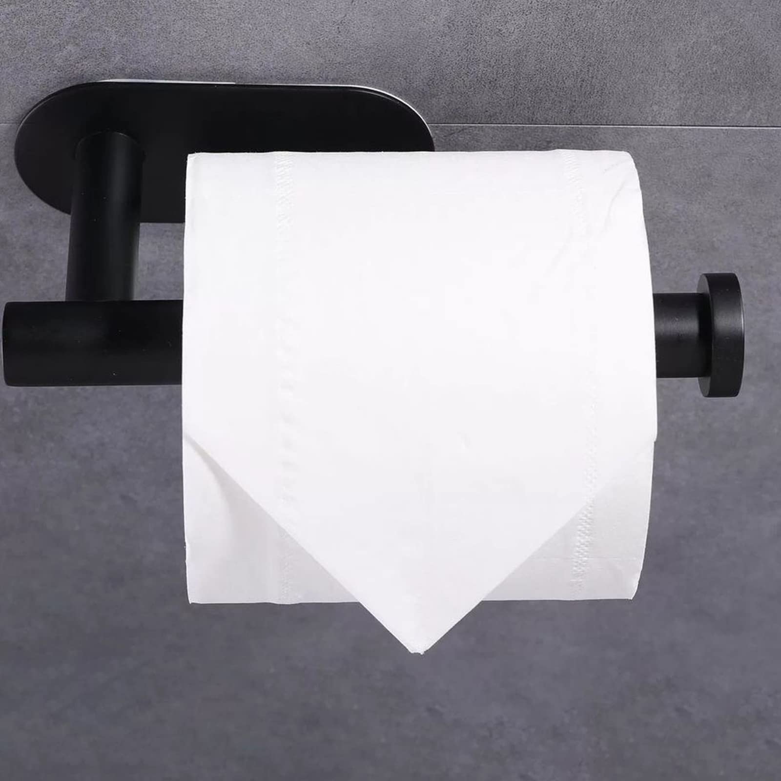 304 Stainless Steel Wall Mounted Bathroom Paper Towel Holder - Self Adhesive No Drill Toilet Roll Holder for Bathroom, Kitchen, RV & Office - Rustproof & Space-Saving Design