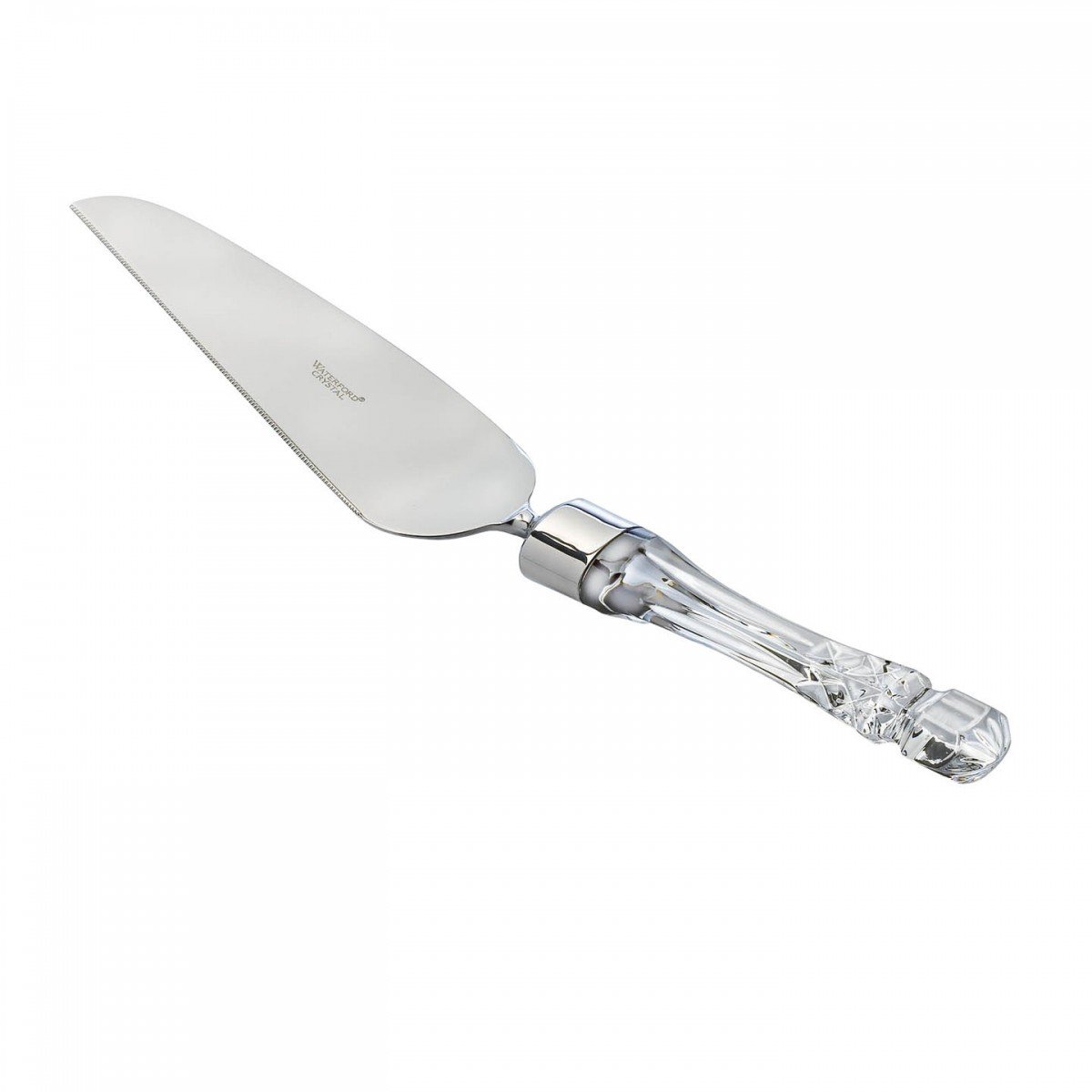 Waterford Crystal Lismore 12-Inch Clear Offset Pie Server - Elegant Dessert Serving Utensil for Dinner Parties, Holidays & Special Occasions
