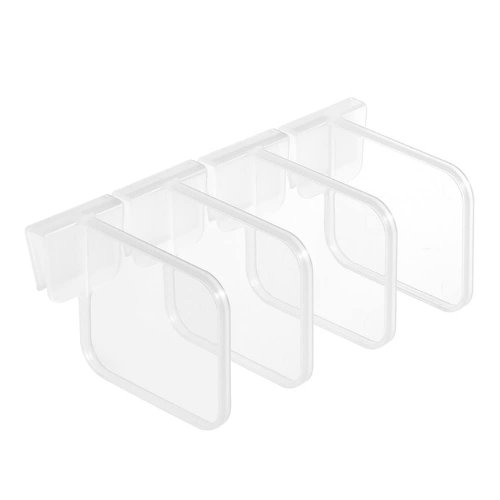 Awakingdemi 4-Pack Refrigerator Organizer Bins - Adjustable Fridge Dividers for Food Storage, Kitchen Organization & Space Saving - Perfect for Fruits, Vegetables, Snacks & Meal Prep Containers