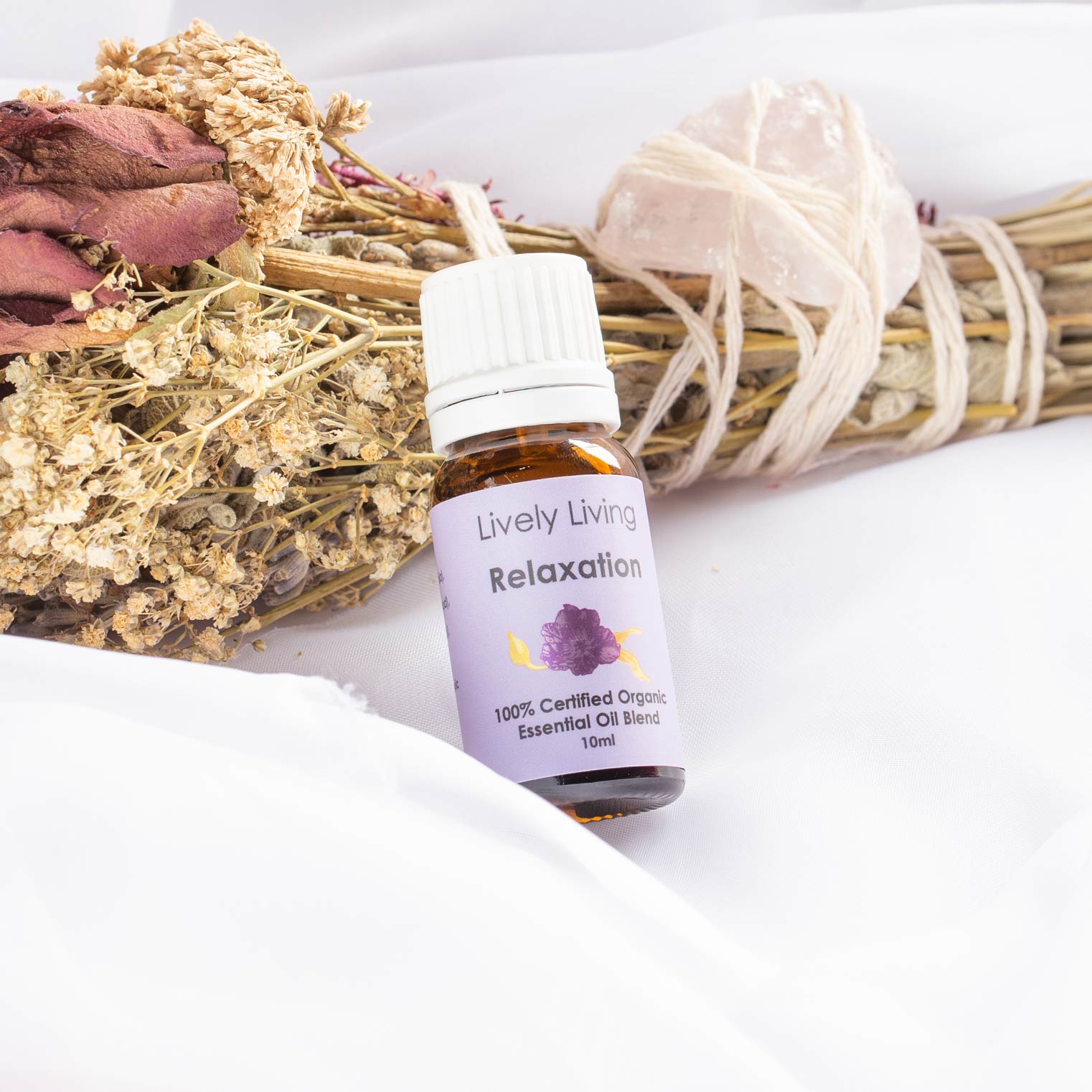 10ml Organic Essential Oil for Relaxation & Stress Relief - Aromatherapy, Massage, Diffuser & Bath Use