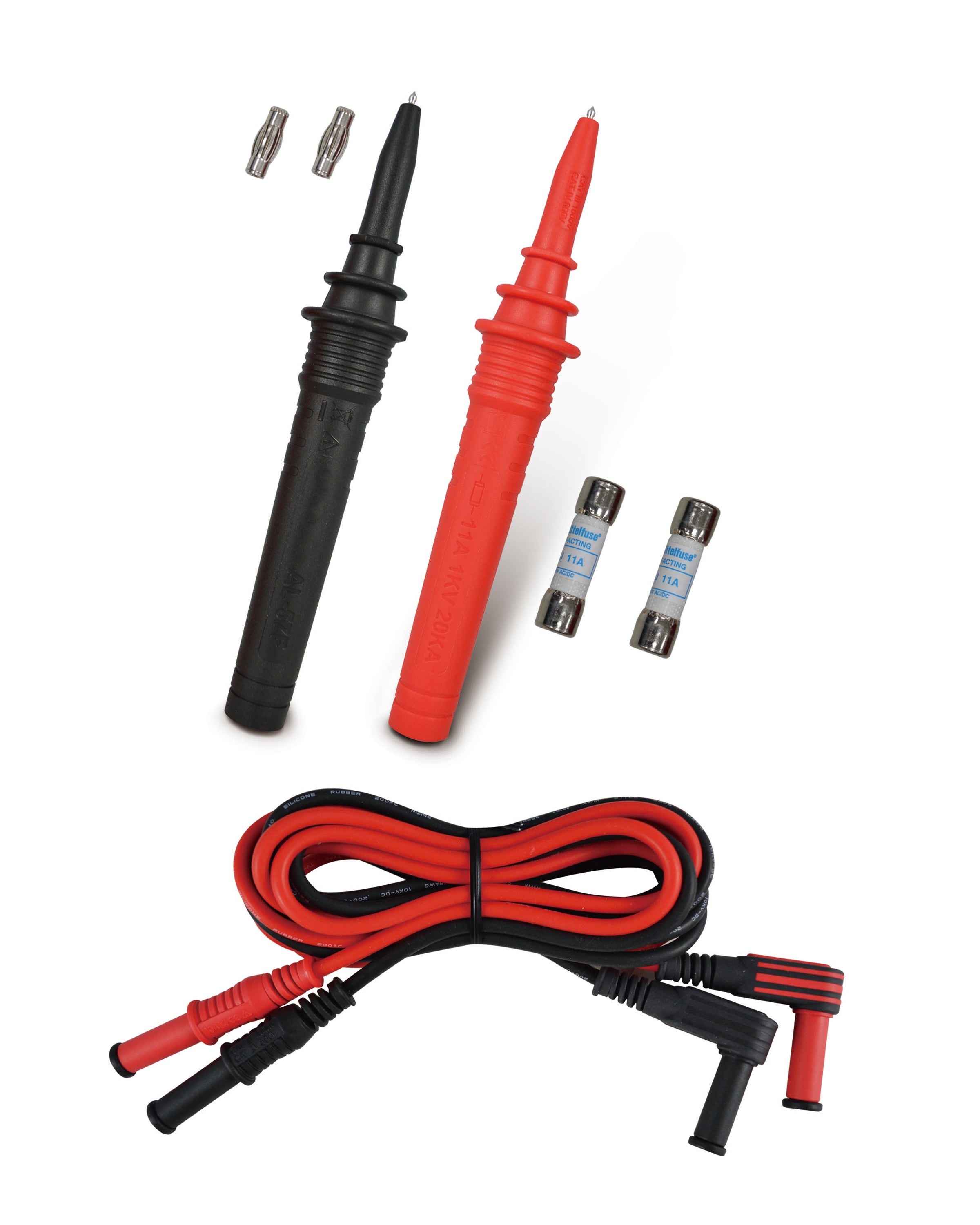 CATIV Fused Test Leads - Universal Multimeter Test Probes for Fluke, Klein, Amprobe & More (TL15) - Perfect for Electrical Testing, DIY Repairs & Professional Use