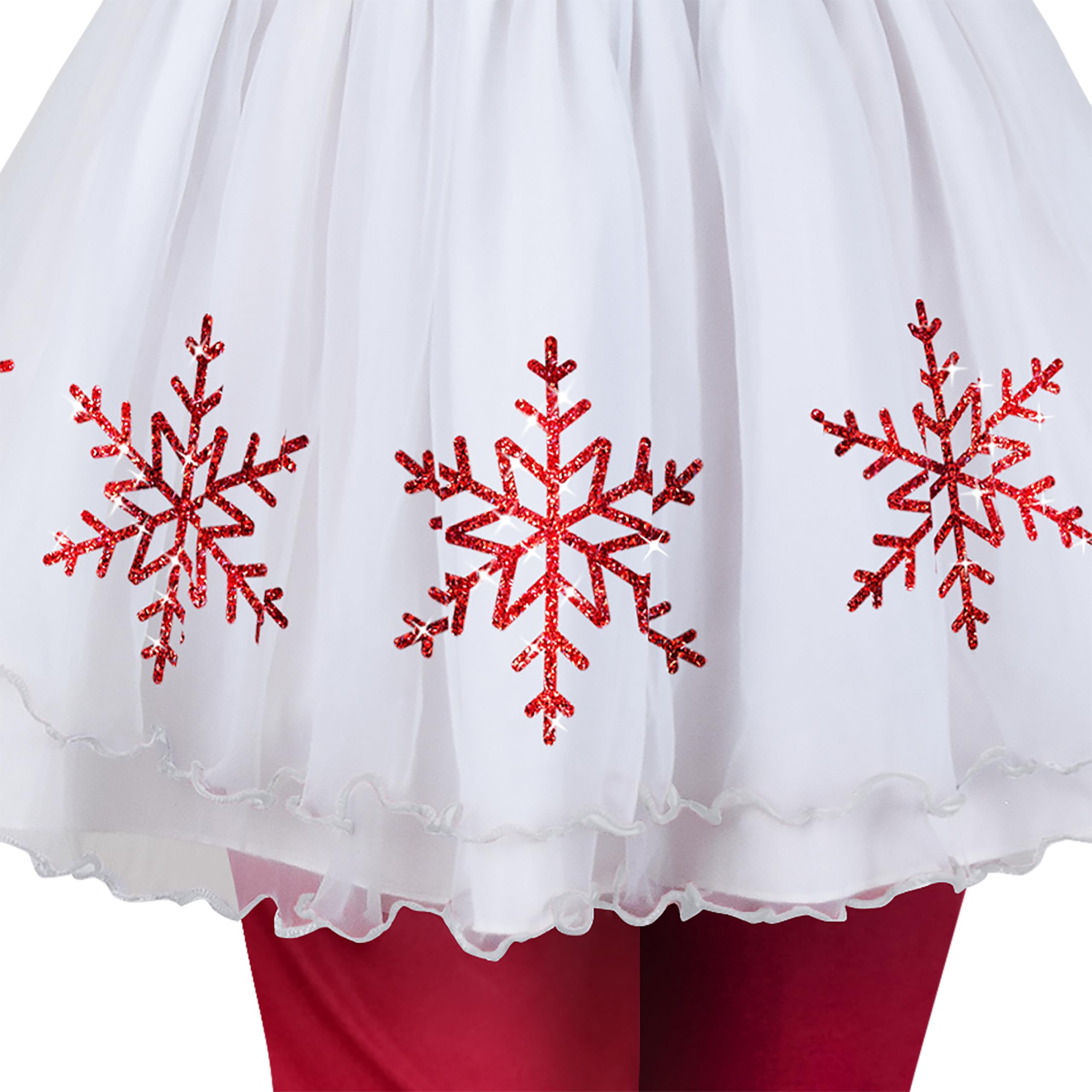 Fun World Women's Elf on The Shelf Costume - Red Christmas Dress for Holiday Parties, Cosplay & Festive Family Photos