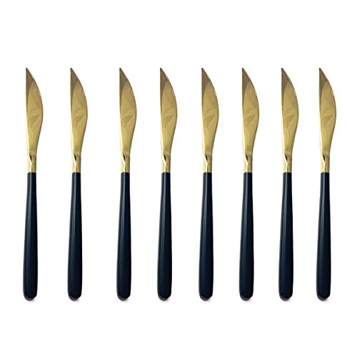 Black Gold Dinner Knife 8p
