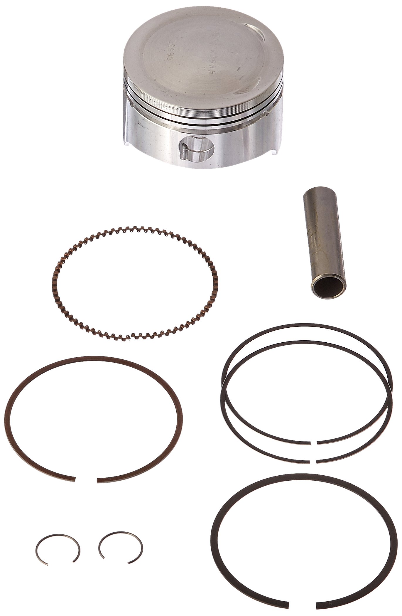 Wiseco 4466M07800 78mm 10.5:1 Compression Ratio 266cc High Performance Motorcycle Piston Kit - Black | Compatible with Honda CRF250R, CRF250X, TRX250X | Perfect for Engine Rebuilds & Performance Upgrades
