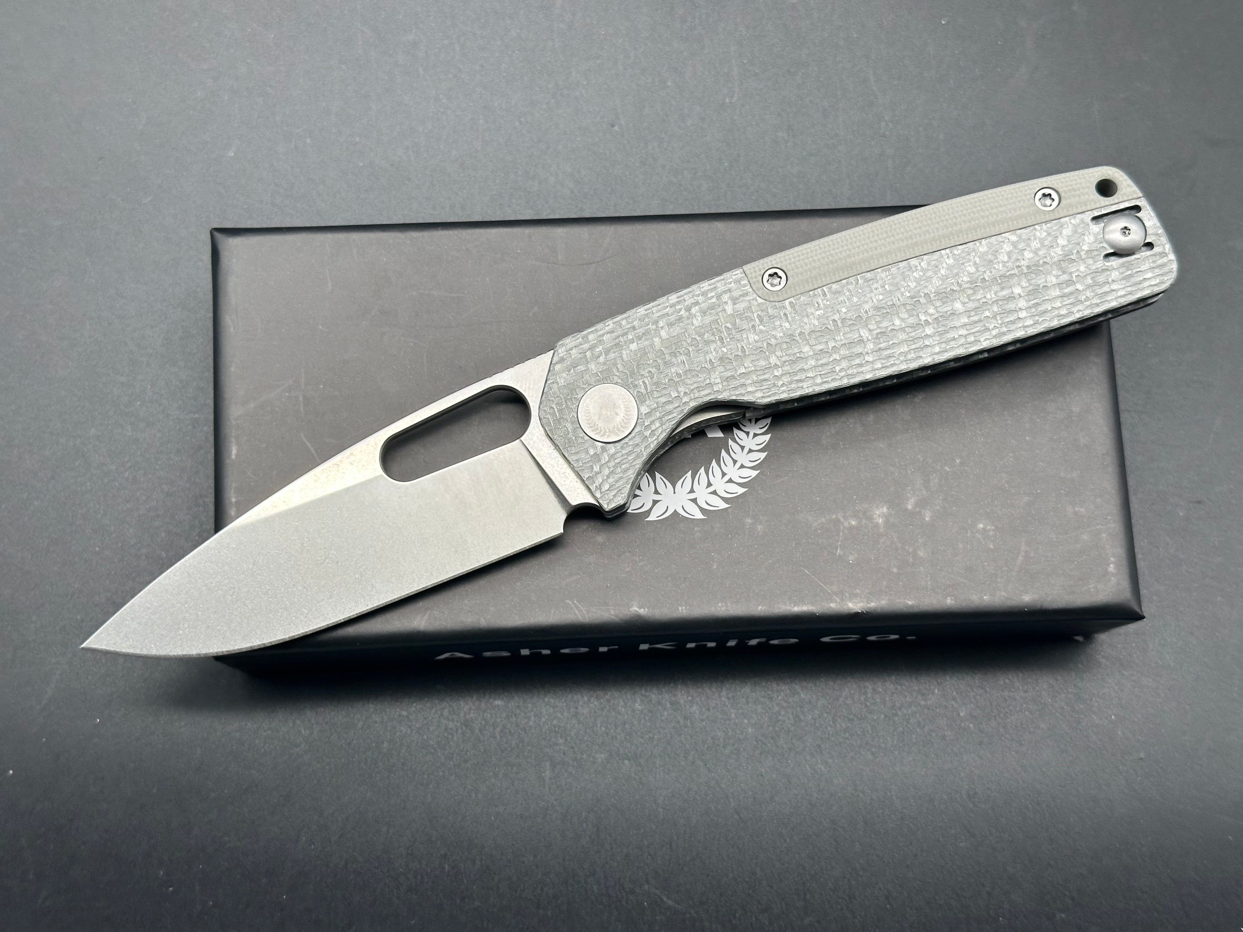 Asher Spiro Silver SS Pocket Knife - 3.2
