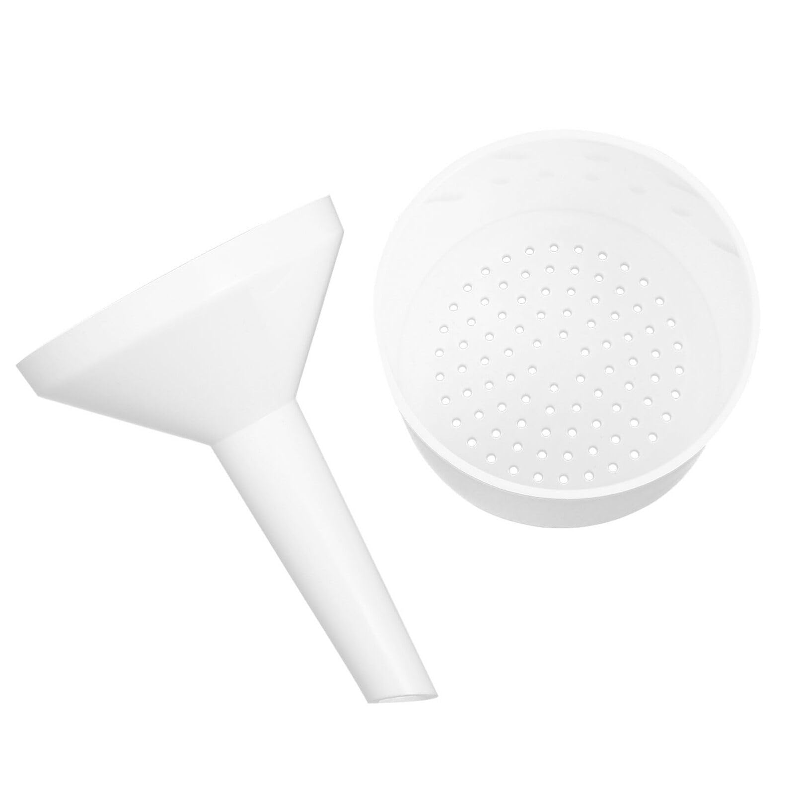 Premium Buchner Funnel Set - White Plastic Filter Funnel with Buchner Filter Paper for Lab, Home Brewing & Juice Extraction | Scientific Filtration Equipment for Chemistry Experiments & DIY Projects