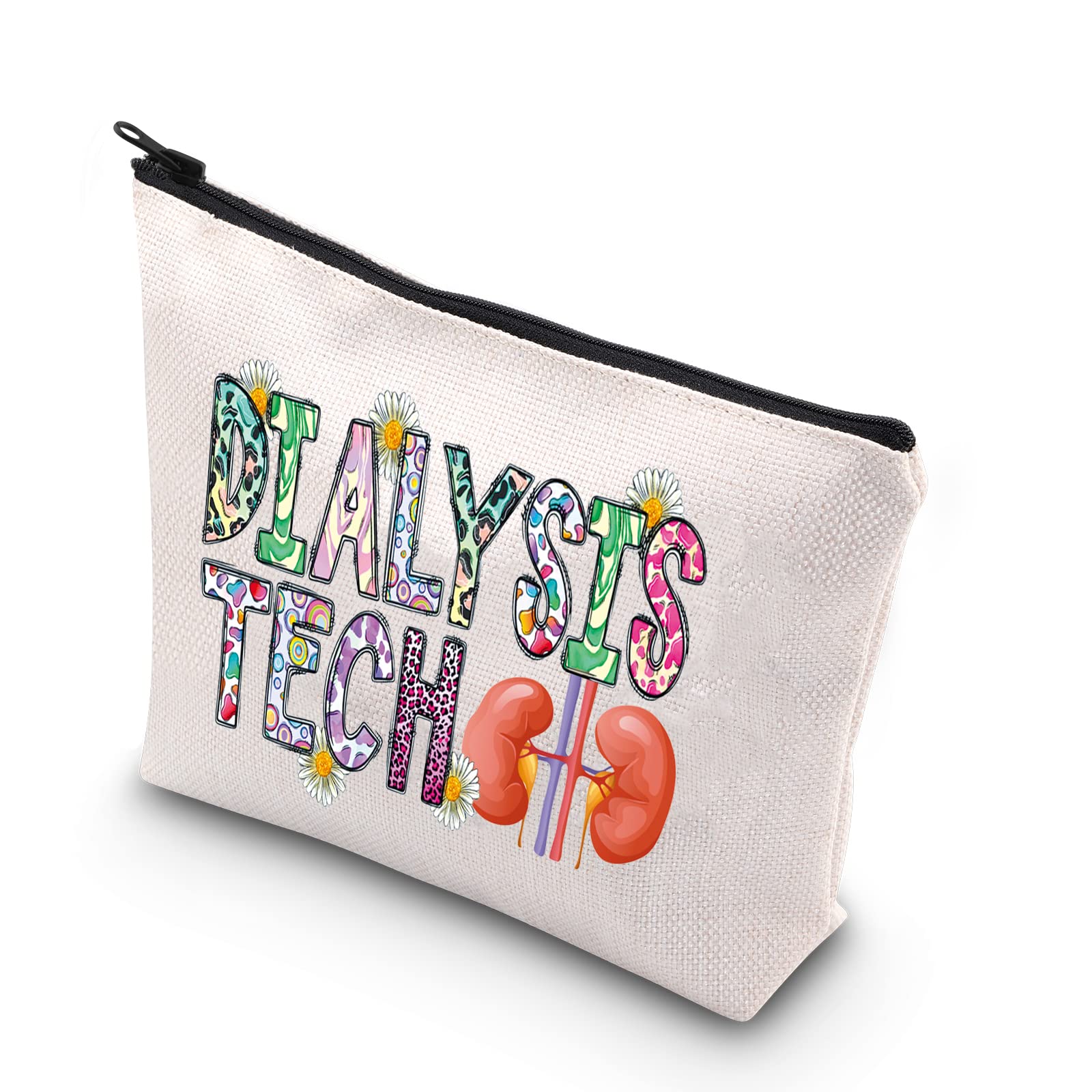 VAMSII Nephrology Makeup Bag - Perfect Gift for Dialysis Nurses & Techs - Waterproof Toiletry Organizer for Medical Professionals (Great for Travel & Work)