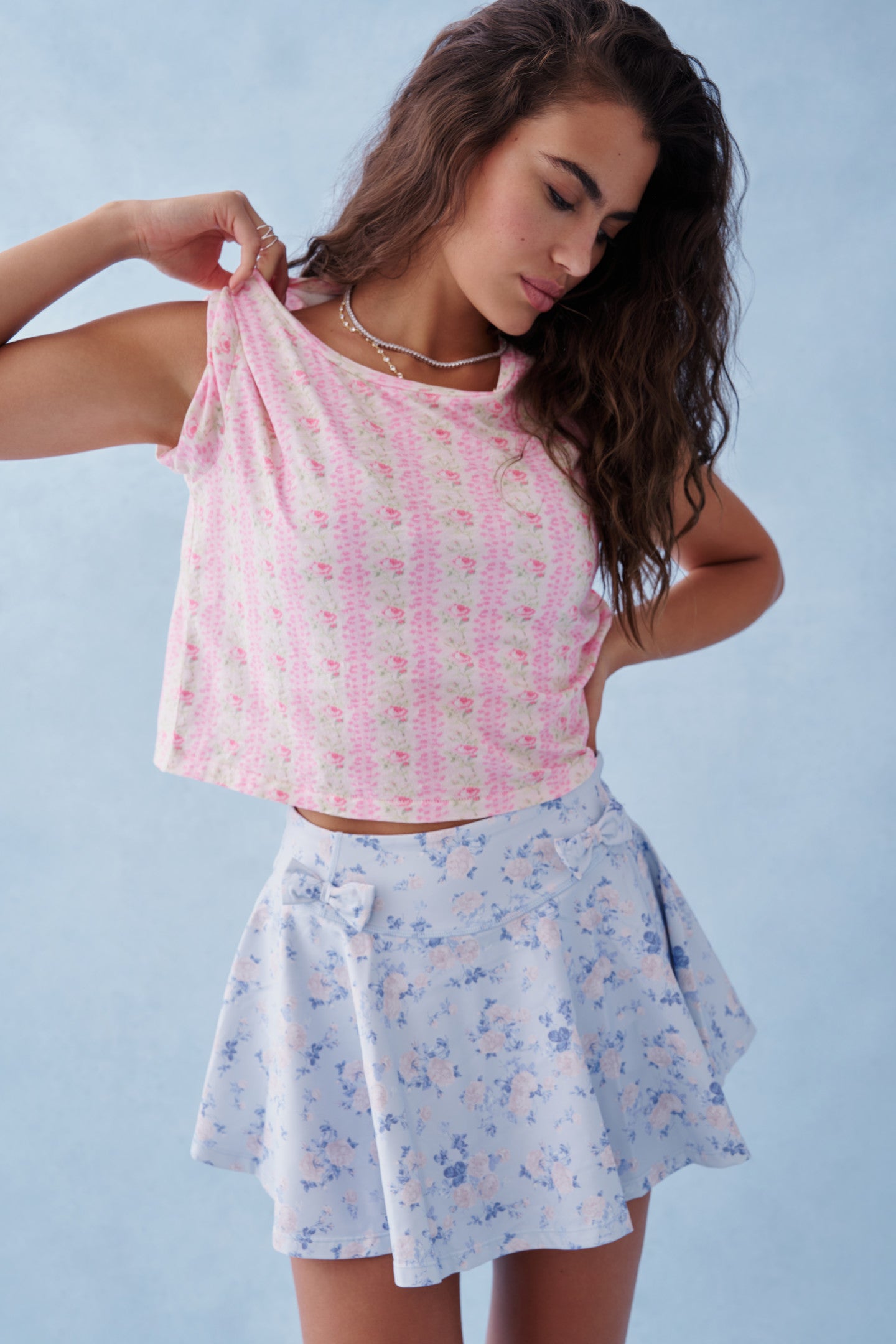 Rubin Cropped Tee - Pink Macaron Color | Women's Casual Short Sleeve T-Shirt | Perfect for Summer Outfits, Beach Wear & Street Style Fashion