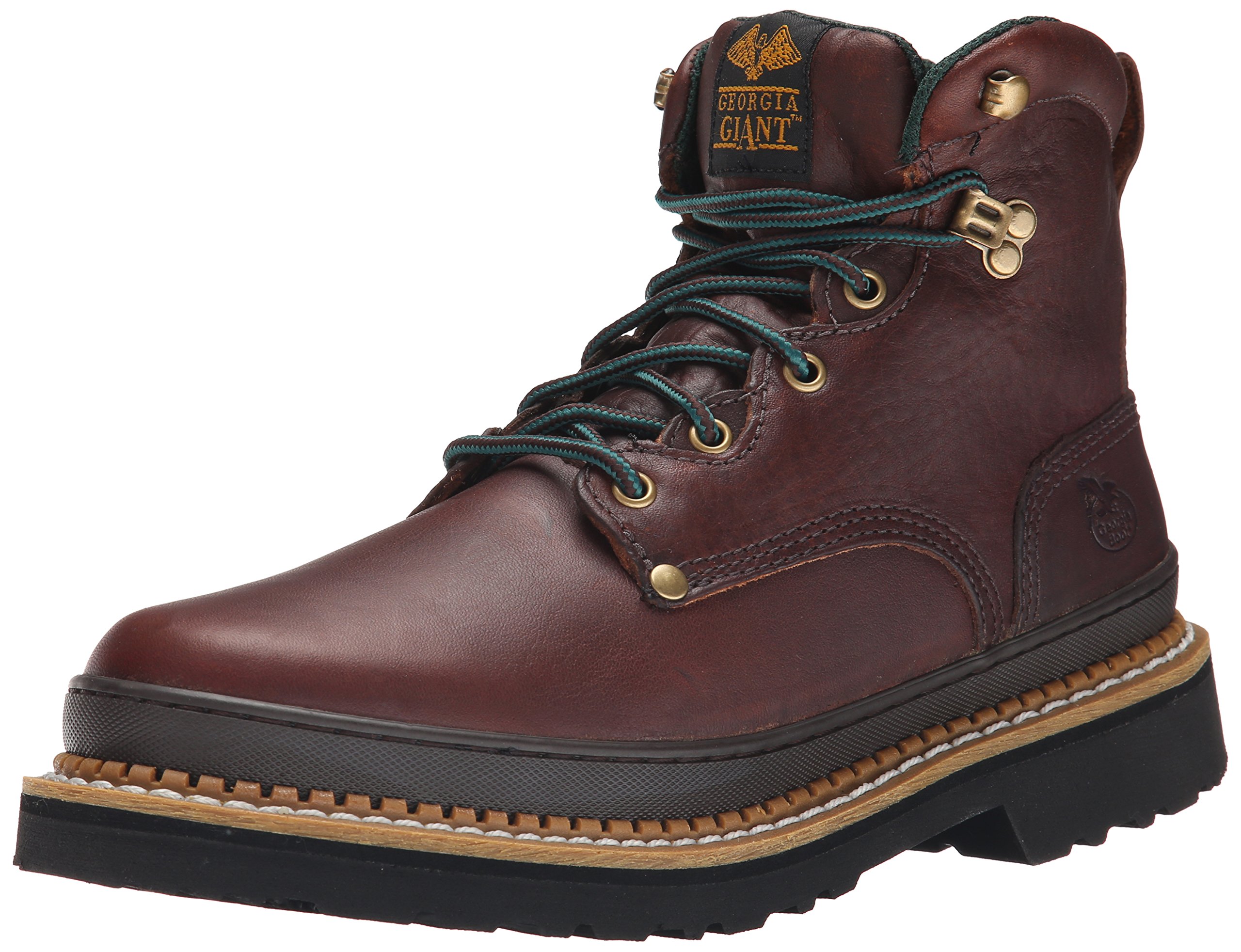 Georgia Giant Work Boots for Men - Durable Steel Toe Safety Boots for Construction & Heavy Duty Work - Waterproof & Slip Resistant Work Shoes for Outdoor & Industrial Use