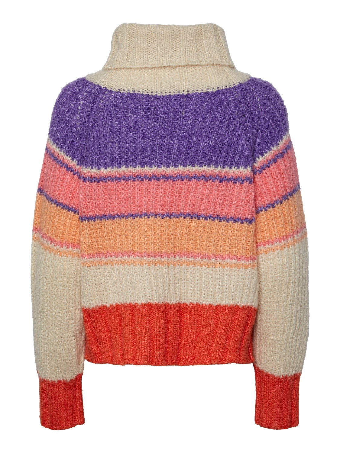Eila Turtle Neck Knit Sweater for Women - Soft Winter Pullover in Antique White - Cozy Office Wear & Casual Outfit