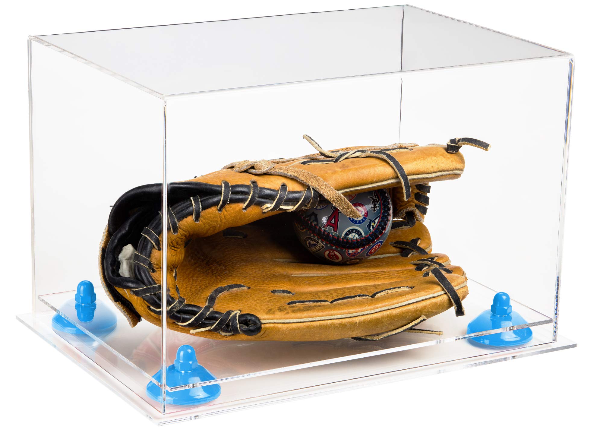 Acrylic Baseball Glove Display Case - Clear Protective Box for Collectible Gloves - Perfect for Showcasing Memorabilia in Home, Office, or Sports Room